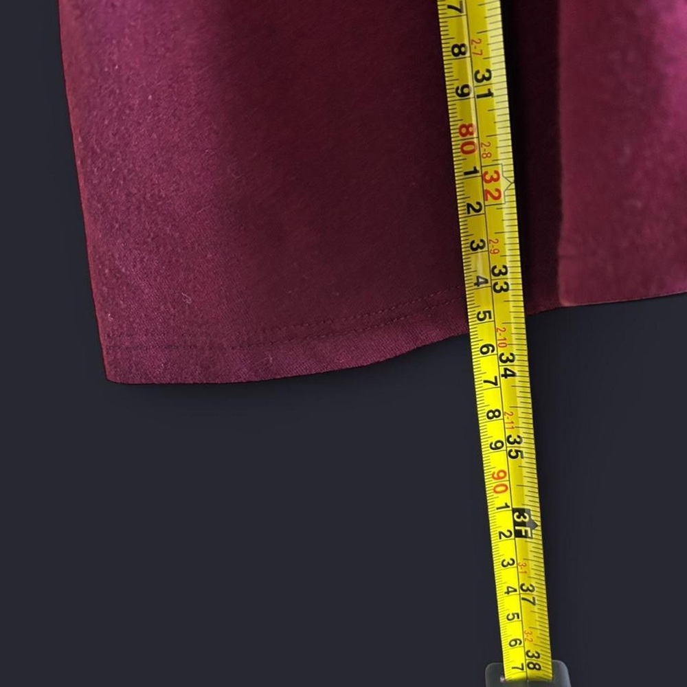 Zenana Women's Burgundy Long Sleeve Dress Size Large - Picture 3 of 4